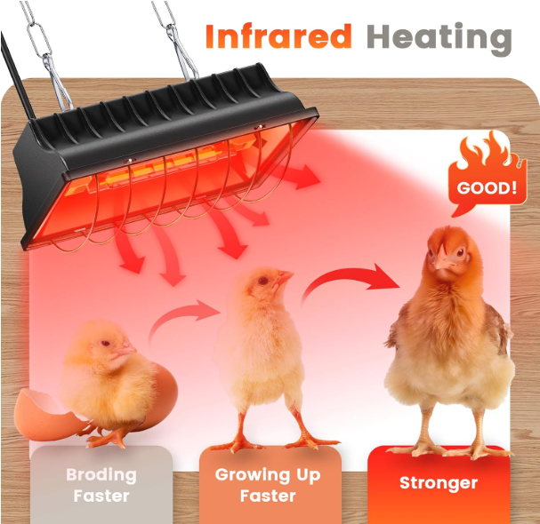 Industrial piglet infrared radiator